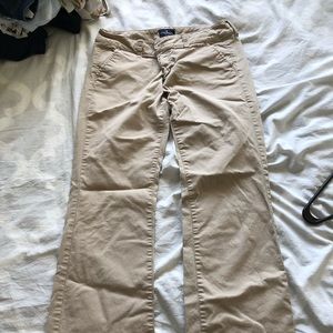 American Eagle Flare Khakis